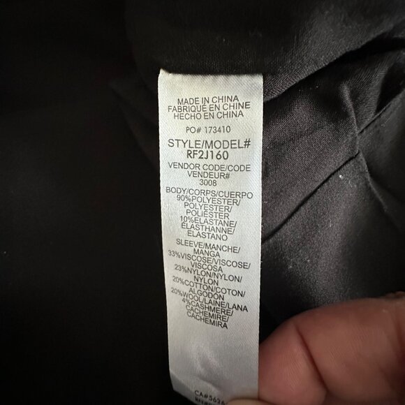 Splendid Black Blazer With Cable Knit Sleeves Womens M - Picture 4 of 13